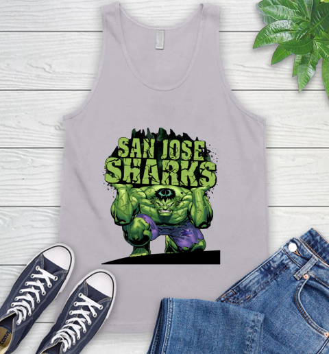San Jose Sharks NHL Hockey Incredible Hulk Marvel Avengers Sports Tank Top 4