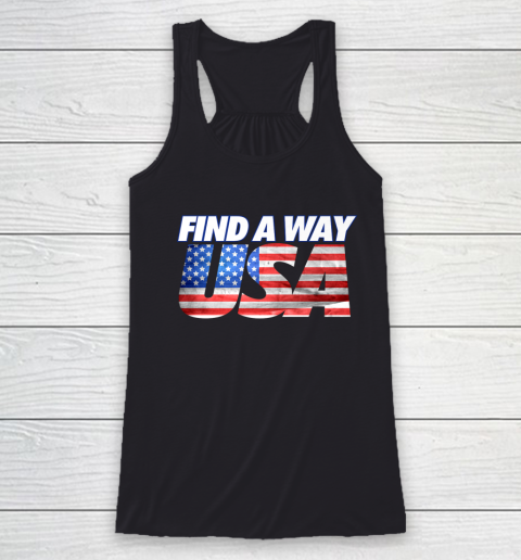 Find A Way USA Flag Racerback Tank