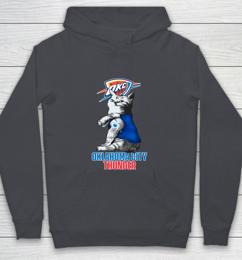NBA Basketball My Cat Loves Oklahoma City Thunder Youth Hoodie 5