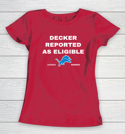 Decker Reported As Eligible Women's T-Shirt 7