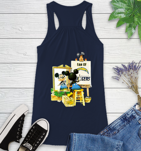 NFL Football Los Angeles Chargers Mickey Drawing Shirt 44