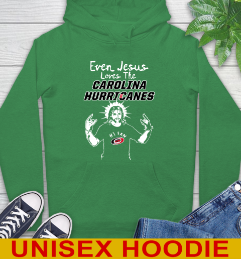 Carolina Hurricanes NHL Hockey Even Jesus Loves The Hurricanes Shirt Hoodie 8
