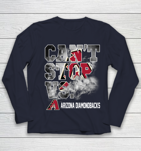 MLB Arizona Diamondbacks Baseball Can't Stop Vs Arizona Diamondbacks Youth Long Sleeve 2