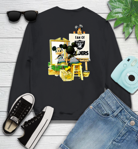 NFL Football Oakland Raiders Mickey Drawing Shirt 106