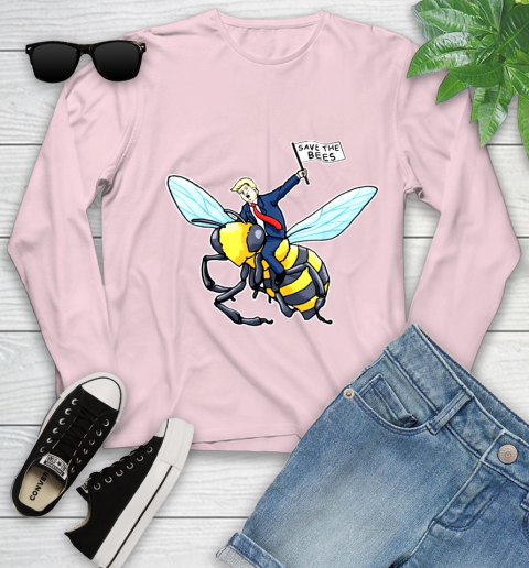 Save The Bees Donald Trump shirt Youth Long Sleeve 10
