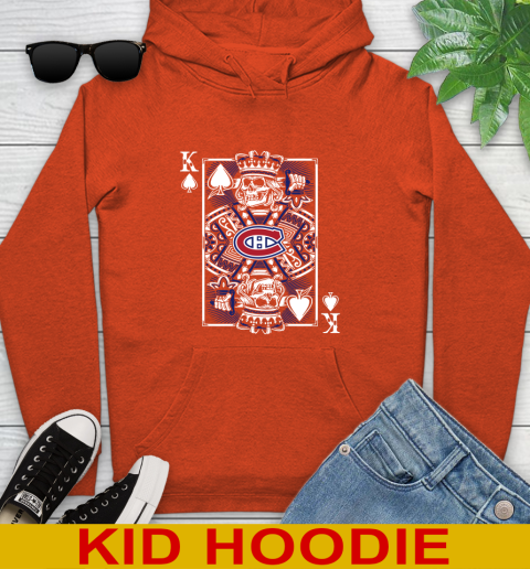 Montreal Canadiens NHL Hockey The King Of Spades Death Cards Shirt Youth Hoodie 4