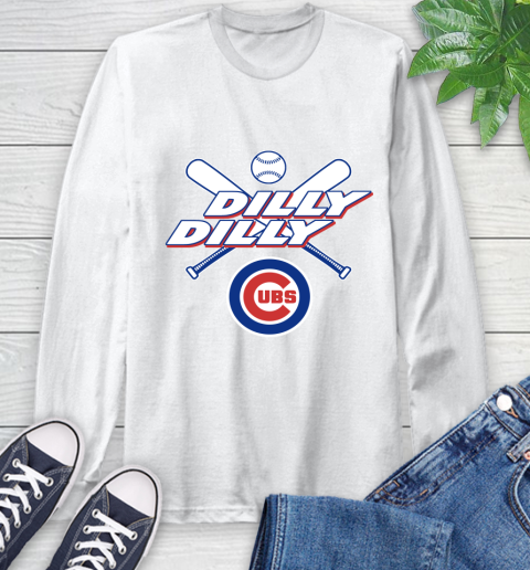 MLB Chicago Cubs Dilly Dilly Baseball Sports Long Sleeve T-Shirt