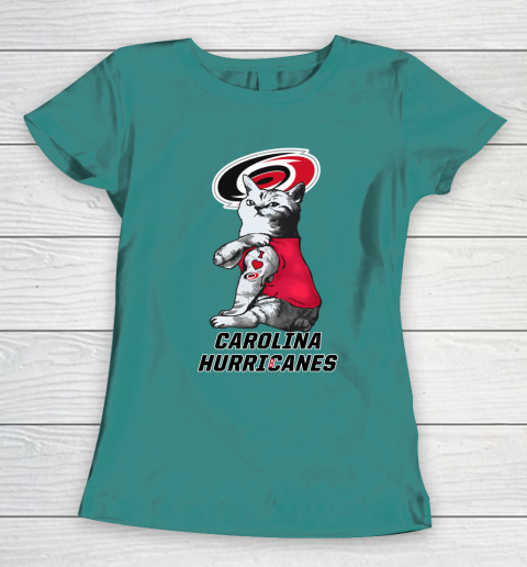 NHL My Cat Loves Carolina Hurricanes Hockey Women's T-Shirt 10