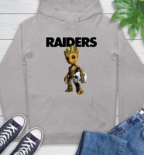 Oakland Raiders NFL Football Groot Marvel Guardians Of The Galaxy Hoodie 12