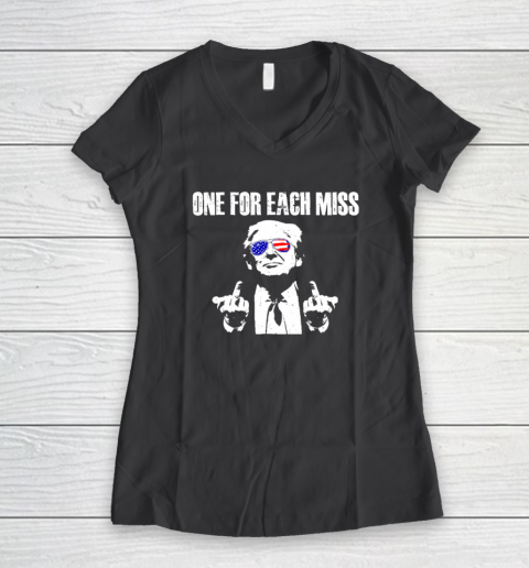 Trump One For Each Miss Women's V-Neck T-Shirt 4