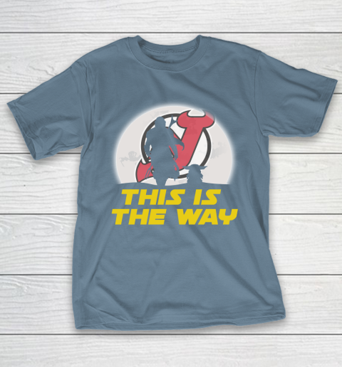 New Jersey Devils NHL Ice Hockey Star Wars Yoda And Mandalorian This Is The Way T-Shirt 6
