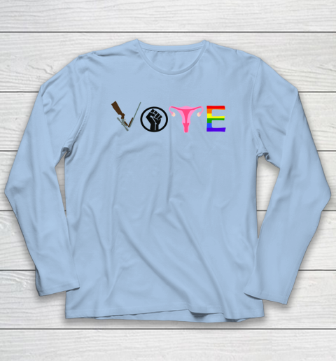 Vote Election Shirt Blm Pro Choice Gun Reform Lgbtq Long Sleeve T-Shirt 5