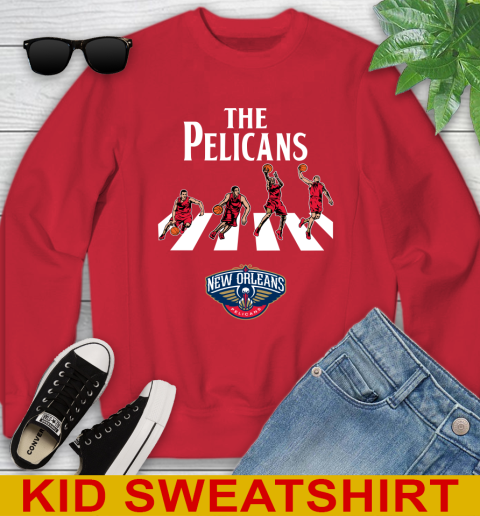 NBA Basketball New Orleans Pelicans The Beatles Rock Band Shirt Youth Sweatshirt 7