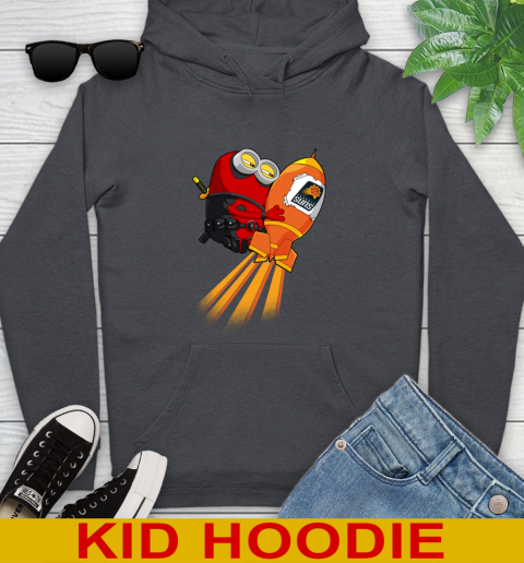 NBA Basketball Phoenix Suns Deadpool Minion Marvel Shirt Youth Hoodie 9