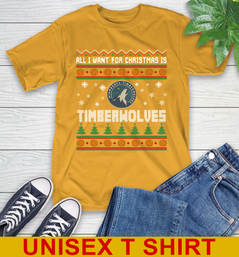 NBA Basketball All I Want For Christmas Is Minnesota Timberwolves 2