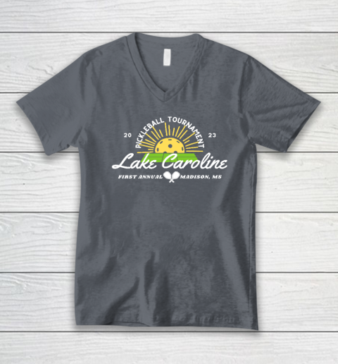 Lake Caroline Pickleball Tournament 2023 V-Neck T-Shirt 3