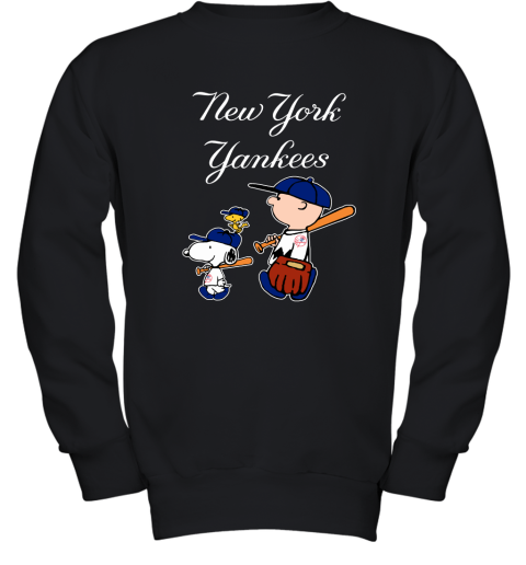New York Yankees Let's Play Baseball Together Snoopy MLB Youth Sweatshirt
