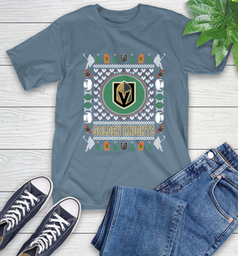 Vegas Golden Knights Merry Christmas NHL Hockey Loyal Fan Ugly Shirt 8