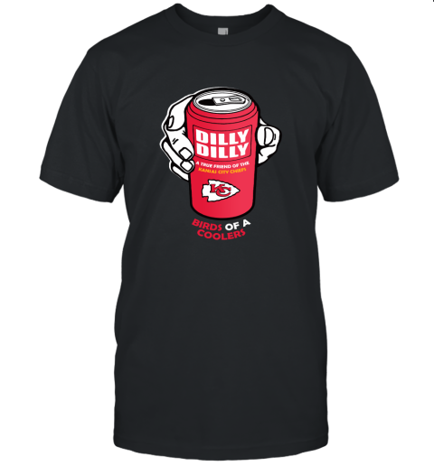 Bud Light Dilly Dilly! Kansas City Chiefs Birds Of A Cooler Unisex Jersey Tee