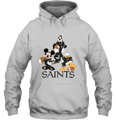 Mickey Donald Goofy The Three New Orleans Saints Football Hoodie