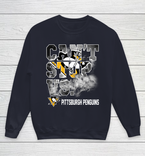 NHL Pittsburgh Penguins Hockey Can't Stop Vs Youth Sweatshirt 2