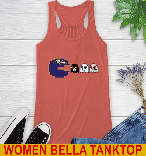 Baltimore Ravens NFL Football Pac Man Champion Racerback Tank 4