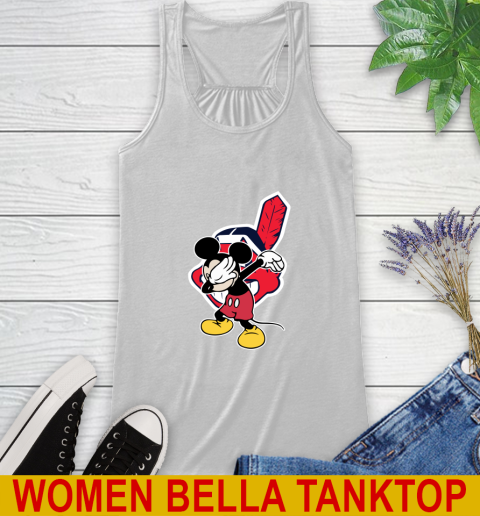 Cleveland Indians MLB Baseball Dabbing Mickey Disney Sports Racerback Tank