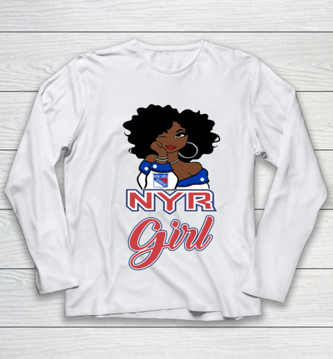 New York Rangers Girl NHL Youth Long Sleeve 2