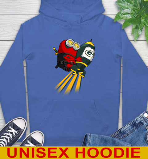 NFL Football Green Bay Packers Deadpool Minion Marvel Shirt Hoodie 9