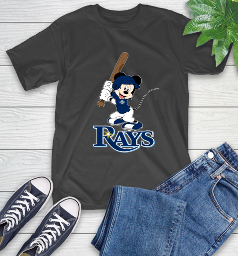 MLB Baseball Tampa Bay Rays Cheerful Mickey Mouse Shirt T-Shirt