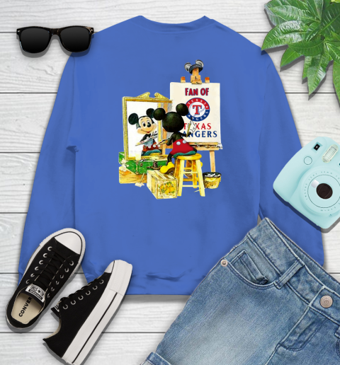 MLB Baseball Texas Rangers Mickey Drawing Shirt 110