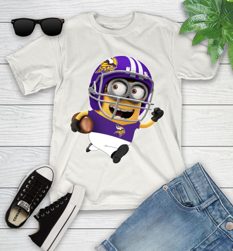 NFL Minnesota Vikings Minions Disney Football Sports Youth T-Shirt