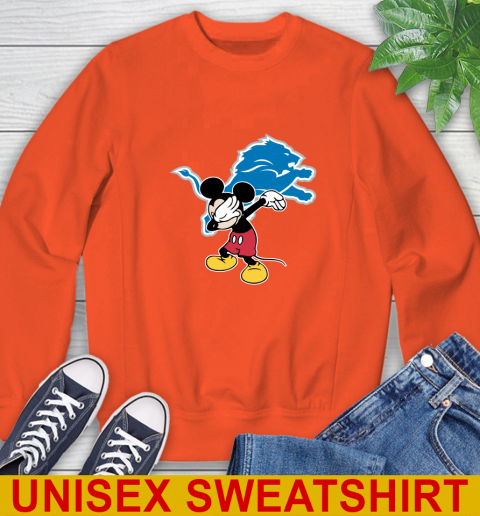 Detroit Lions NFL Football Dabbing Mickey Disney Sports Sweatshirt 4