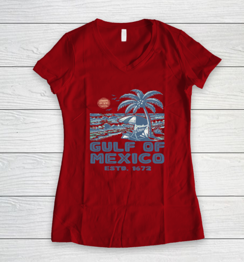 Gulf of Mexico Forever Est 1672 Women's V-Neck T-Shirt 5