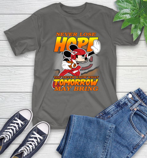 Kansas City Chiefs NFL Football Mickey Disney Never Lose Hope T-Shirt 10