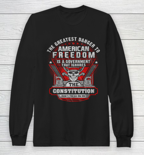 Veteran Shirt Gun Control American Freedom Long Sleeve T-Shirt