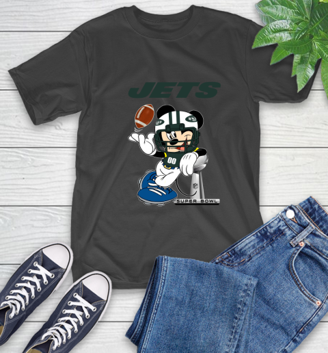 NFL New York Jets Mickey Mouse Disney Super Bowl Football T Shirt T-Shirt 2