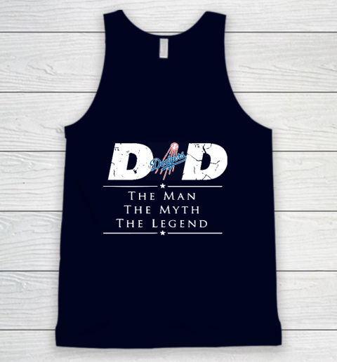 Los Angeles Dodgers MLB Baseball Dad The Man The Myth The Legend Tank Top 2