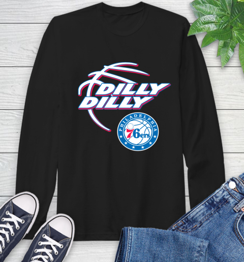 NBA Philadelphia 76ers Dilly Dilly Basketball Sports Long Sleeve T-Shirt 2