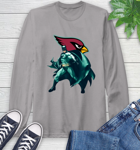NFL Batman Football Sports Arizona Cardinals Long Sleeve T-Shirt 6