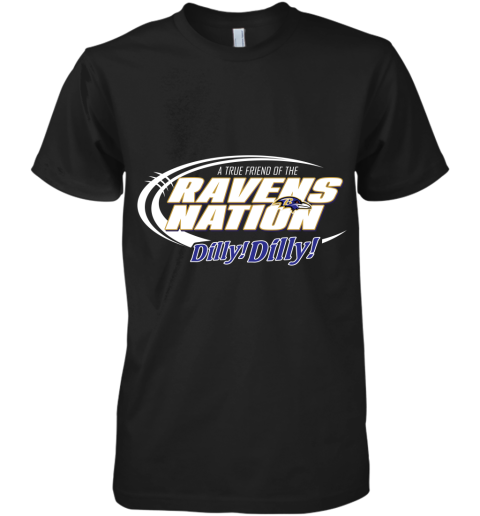 A True Friend Of The Ravens Nation Shirts Premium Men's T-Shirt