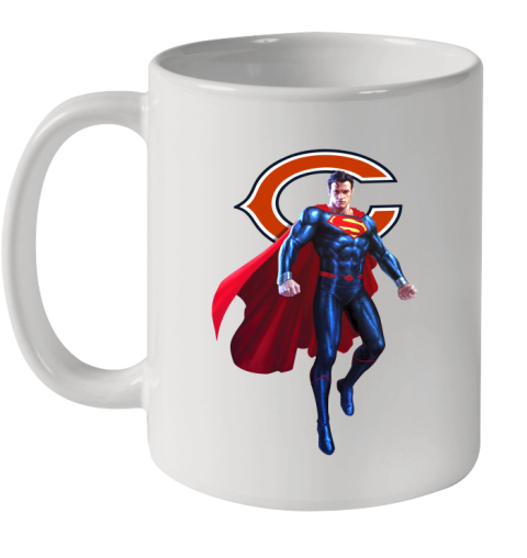 NFL Superman DC Sports Football Chicago Bears Ceramic Mug 11oz