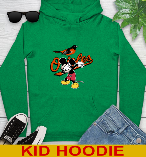 Baltimore Orioles MLB Baseball Dabbing Mickey Disney Sports Youth Hoodie 8