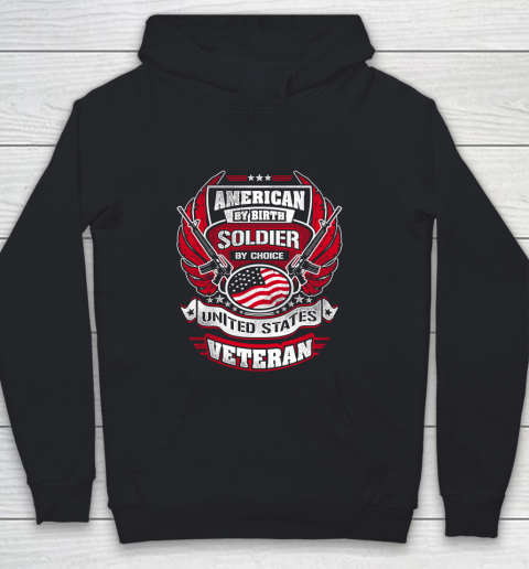 Veteran Shirt Veteran American By Birth Youth Hoodie