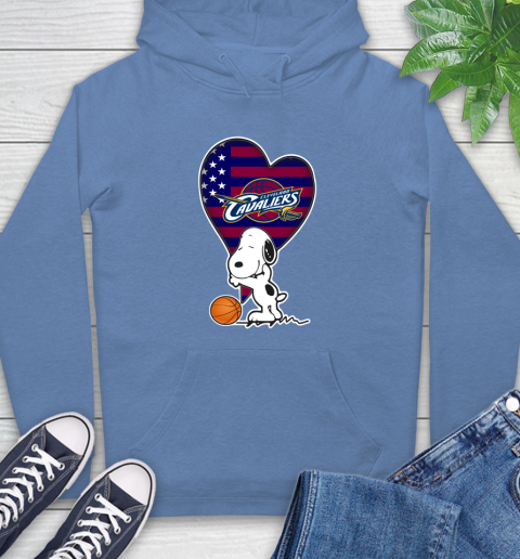 Cleveland Cavaliers NBA Basketball The Peanuts Movie Adorable Snoopy Hoodie 11