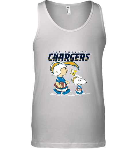 Los Angeles Chargers Let's Play Football Together Snoopy NFL Tank Top