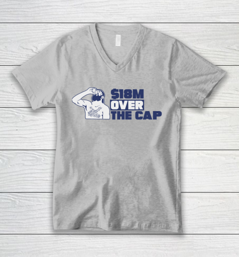 18M Over The Cap Shirt Tampa Bay Hockey V-Neck T-Shirt 2