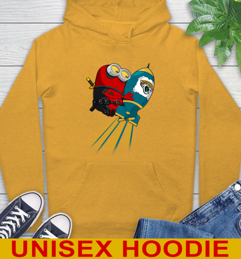 NFL Football Jacksonville Jaguars Deadpool Minion Marvel Shirt Hoodie 2