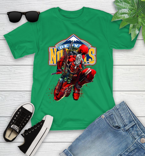 NBA Deadpool Marvel Comics Sports Basketball Denver Nuggets Youth T-Shirt 6