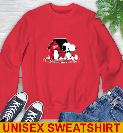 NHL Hockey Detroit Red Wings Snoopy The Peanuts Movie Shirt Sweatshirt 10